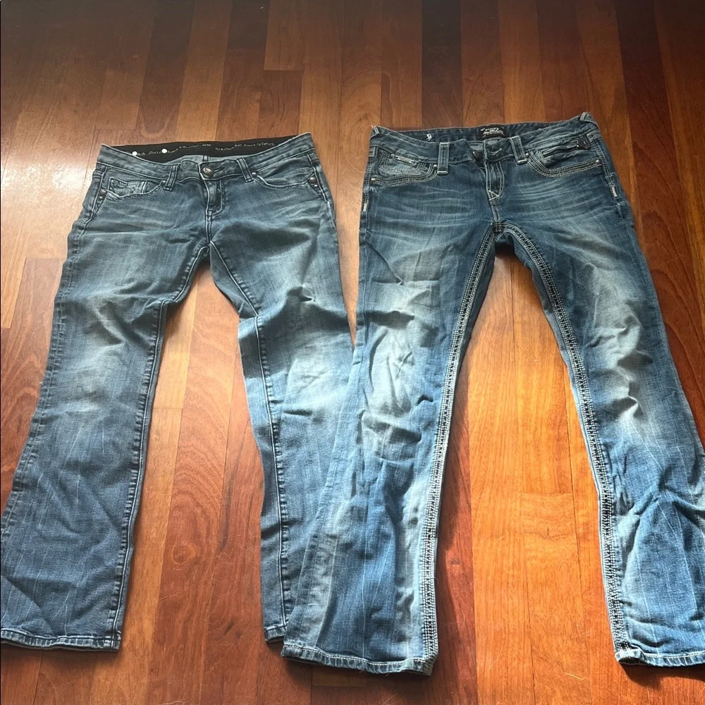 Express Black Denim Jeans - Picture 1 of 4